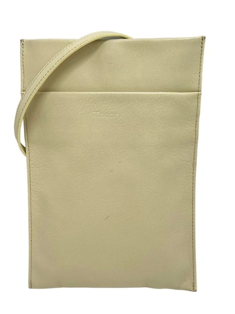 theory White Leather Shoulder Bag